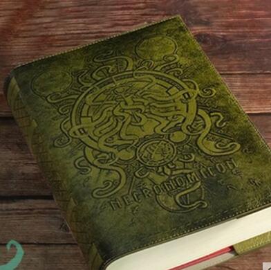 定制封皮 豪华收藏洛夫克拉夫特克总克苏鲁神话周边文创仿古PU皮封皮古典古籍神秘魔法书
