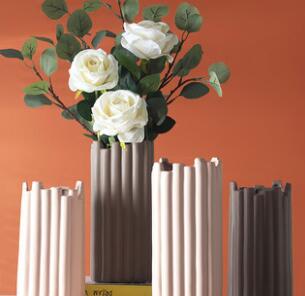 北欧现代简约艺术陶瓷花瓶摆件创意客厅电视柜干花插花家居装饰品