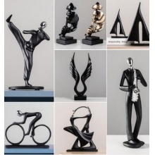 轻奢高档酒柜书柜摆件北欧创意客厅家居现代简约艺术感装饰品摆设