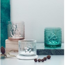 白夜童话月光兔英伦果汁杯水晶玻璃杯艺术礼品威士忌酒杯