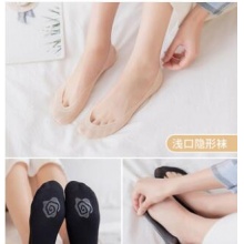 船袜女隐形袜夏季薄款袜子女浅口硅胶防滑超薄短丝袜蕾丝短袜